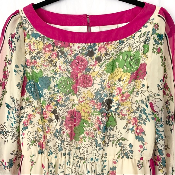 Boutique Floral A-line Knee-length Dress EUC - Picture 4 of 15